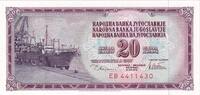 Yugoslavia 20 Dinara Banknote, 1978-08-12, KM:88a -