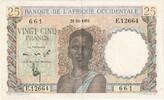 French West Africa 25 Francs 1953-11-21 -