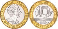 France 10 Francs Coin, Montesquieu, Monnaie de Paris, ESSAI -