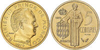 Monaco 5 Centimes Coin, Rainier III, Monnaie de Paris, ESSAI -