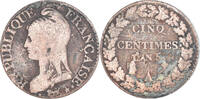 France 5 Centimes Coin, Dupré, Paris, Copper, Gadoury:126 -