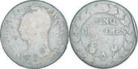 France 5 Centimes Coin, Dupré, Paris, Copper, Gadoury:126 -