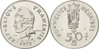 New Hebrides 50 Francs Coin, Paris, Nickel, KM:E7, Lecompte:51 -