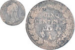 France 5 Centimes Coin, Dupré, Paris, Copper, Gadoury:126/126a -