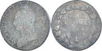 France 5 Centimes Coin, Dupré, Paris, Copper, Gadoury:126/126a -