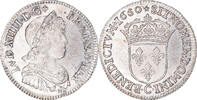 France 1/4 Écu à la mèche longue Coin, Louis XIV, Saint-Lô -