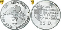 Andorra 25 Diners Coin, Croix Rouge, Pobjoy Mint, Proof, PCGS, PR65DCAM -