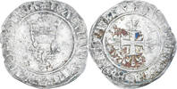 France Gros florette Coin, Charles VI, Billon, Duplessy:387 -