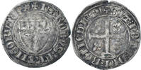 France Blanc Guénar Coin, Charles VI, Tournai, Billon -