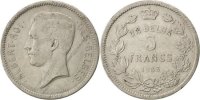 Belgium 5 Francs, 5 Frank Coin, Nickel, KM:97.1 -