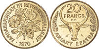 Madagascar 20 Francs Coin, Monnaie de Paris, ESSAI -