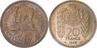 Monaco 20 Francs Coin, Louis II, Monnaie de Paris, ESSAI -