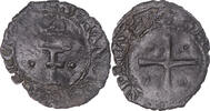 France denier coronat Coin, François Ier, Billon, Gadoury:174 -