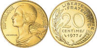 France 20 Centimes Coin, Marianne, Paris, série FDC -