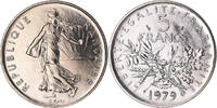France 5 Francs Coin, Semeuse, Paris, série FDC, Nickel Clad -