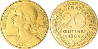 France 20 Centimes Coin, Marianne, Paris, série FDC -