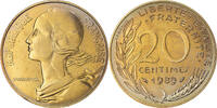 France 20 Centimes Coin, Marianne, Paris, série FDC -