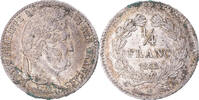 France 1/4 Franc Coin, Louis-Philippe I, Paris, Silver -