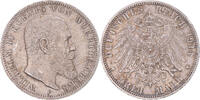 German States 3 Mark Coin, WURTTEMBERG, Wilhelm II, Freudenstadt -