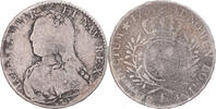 France 1/2 Ecu aux branches d'olivier Coin, Louis XV, Bayonne -