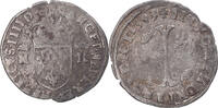France Douzain aux 2 H couronnés Coin, Henri IV, Clermont -