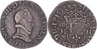 France 1/2 Teston Coin, Henri III, La Rochelle, Silver -