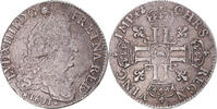 France 1/4 Ecu Coin, Louis XIV, 1/4 écu de Béarn aux 8 L, Pau, réformé -