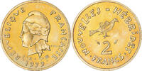 New Hebrides 2 Francs Coin, Paris, Piéfort, Aluminum-Bronze -