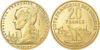 French Somaliland 20 Francs Coin, Paris, ESSAI, Aluminum-Bronze -