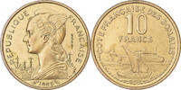 French Somaliland 10 Francs Coin, Paris, ESSAI, Aluminum-Bronze -