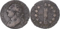France 12 Deniers Coin, Louis XVI, Paris, Métal de -