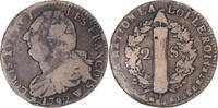 France 2 sols François Coin, Louis XVI, Lille -