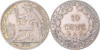 FRENCH INDO-CHINA 10 Cents Coin, Paris, Silver, KM:16.1 -