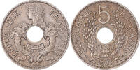 FRENCH INDO-CHINA 5 Cents Coin, Paris, Copper-nickel, KM:18 -