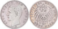 German States 5 Mark Coin, BAVARIA, Otto, Munich, Silver -