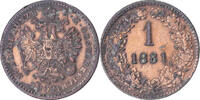 Austria Kreuzer Coin, Franz Joseph I, Vienna, Copper, KM:2186 -
