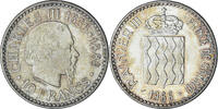 Monaco 10 Francs Coin, Rainier III, Monnaie de Paris, Silver -