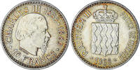 Monaco 10 Francs Coin, Rainier III, Monnaie de Paris, Silver -
