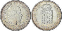 Monaco 10 Francs Coin, Rainier III, Monnaie de Paris, Silver -