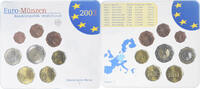 Germany Coffret 1c. à 2€ Set 1c. to 2€, Hambourg, UNC, Bi-Metallic -