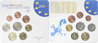 Germany Coffret 1c. à 2€ Set 1c. to 2€, Berlin, UNC, Bi-Metallic -