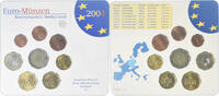 Germany Coffret 1c. à 2€ Set 1c. to 2€, Stuttgart, UNC, Bi-Metallic -