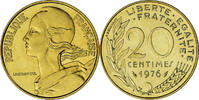 France 20 Centimes Coin, Marianne, Monnaie de Paris, série FDC -