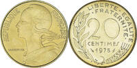 France 20 Centimes Coin, Marianne, Monnaie de Paris, série FDC -