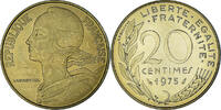 France 20 Centimes Coin, Marianne, Paris, série FDC -
