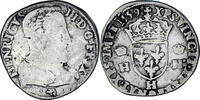 France Teston à la tête nue Coin, Henri II, La Rochelle -
