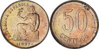 Spain 50 Centimos Copper, KM:754 -