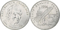 France 5 Francs Voltaire, Monnaie de Paris, Copper-nickel -