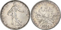 France 5 Francs Semeuse, Paris, Silver, Gadoury:770 -