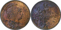 France 5 Centimes Daniel-Dupuis, Paris, Bronze, Gadoury:165 -